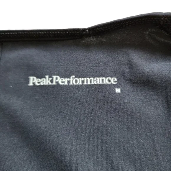 Peak Performance Epic Tee Shirt Black Back Seam Detail Lightweight - Picture 8 of 12